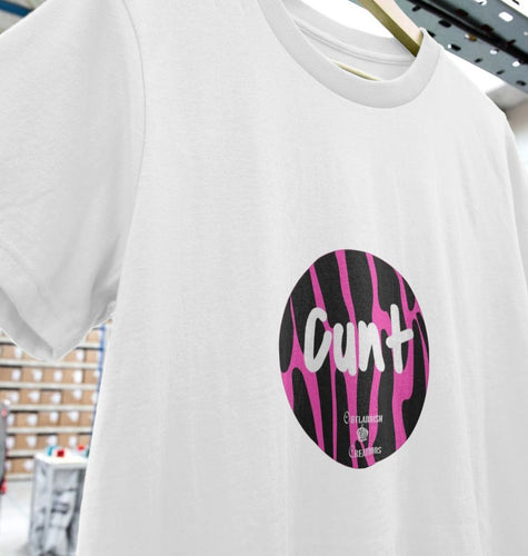Pink Black Print Cunt T-shirt
