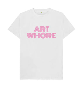 White Adult Art Whore T-shirt