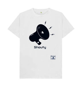 White Black Shouty T-shirt