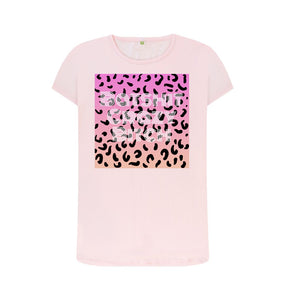 Pink Batshit Crazy Bitch leopard print T-shirt