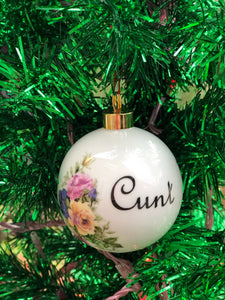 Cunt Christmas Bauble