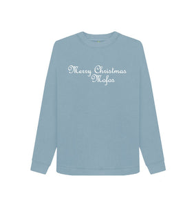 Stone Blue Merry Christmas Mofos Sweatshirt