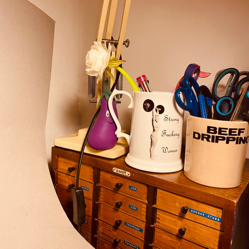 Strong Fucking Woman fine bone china tankard