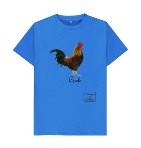 Bright Blue Plain Cock T-shirt