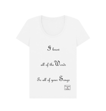 White Printed T-shirt Front