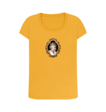 Mustard Printed T-shirt Front