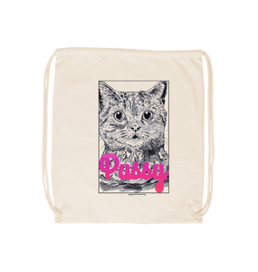 Natural Pussy draw string bag