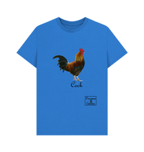 Bright Blue Printed T-shirt Front