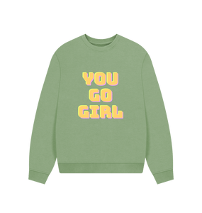 Sage You Go Girl Woman\u2019s Oversize Jumper