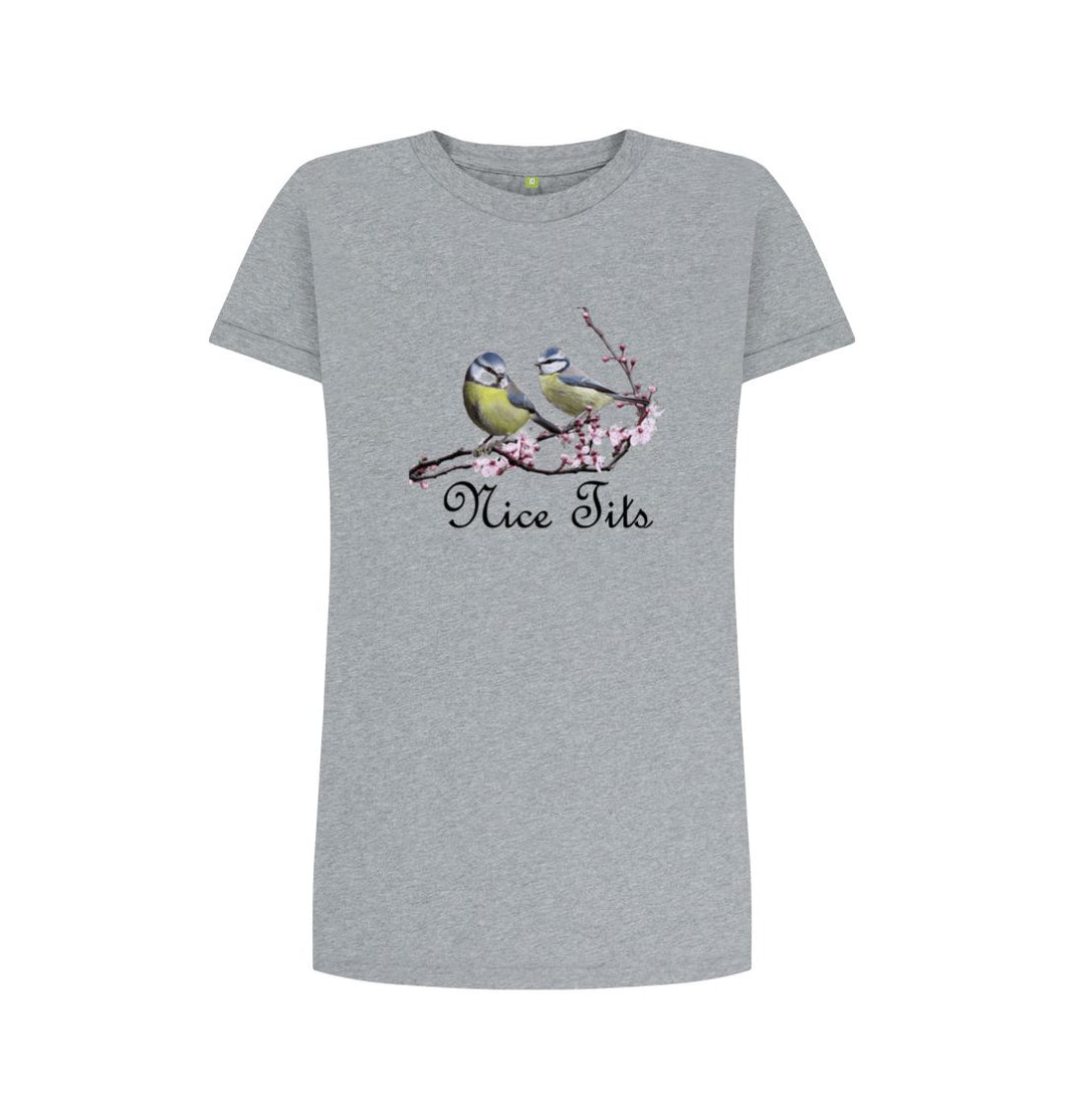 Athletic Grey Nice Tits T-shirt Dress