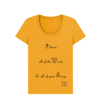 Mustard Printed T-shirt Front