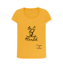 Mustard Printed T-shirt Front
