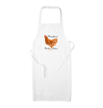 White Magnificent Mother Clucker Apron