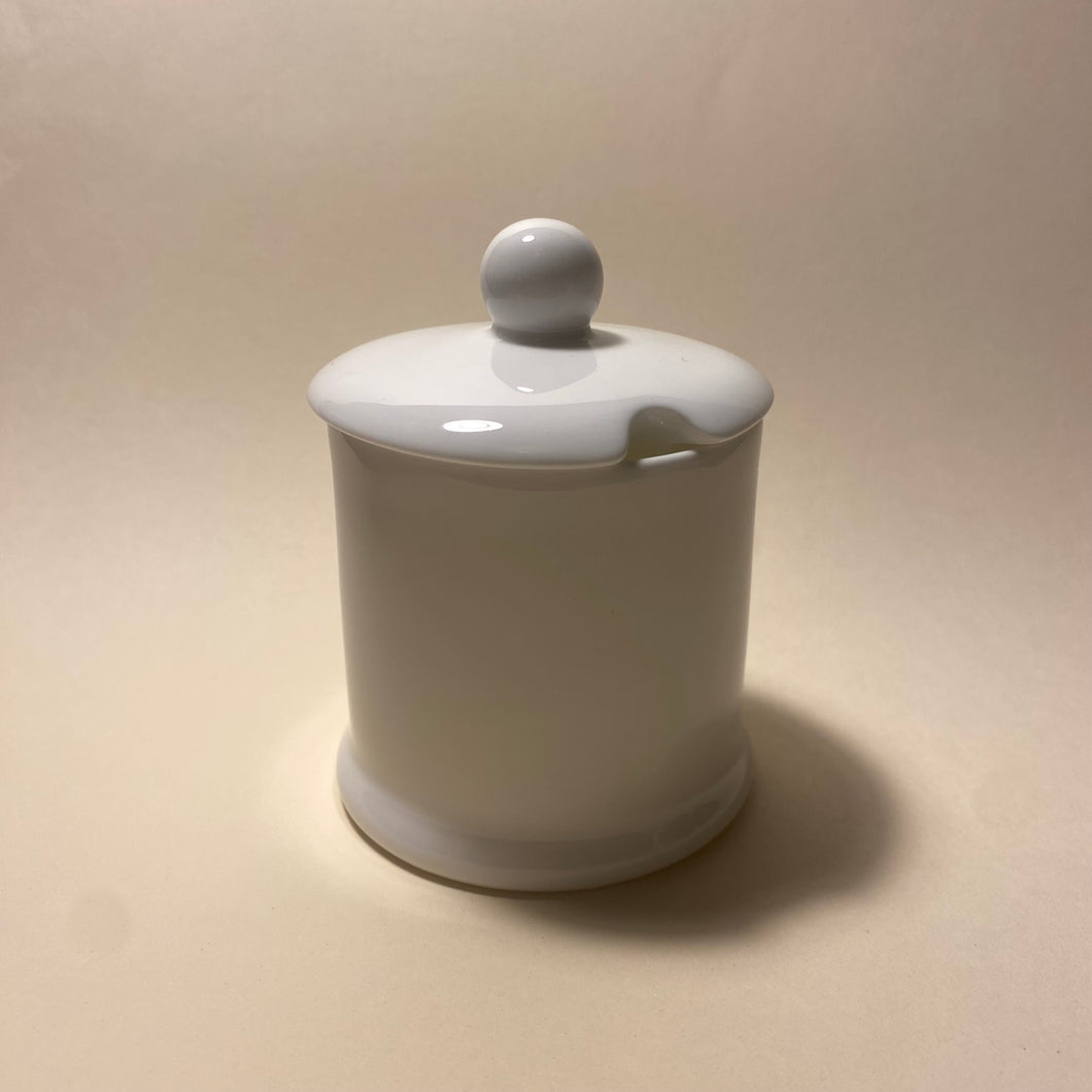 Condiment Jar with lid made in fine bone china