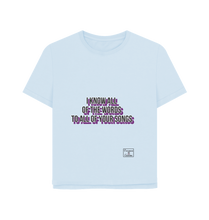 Sky Blue Printed T-shirt Front