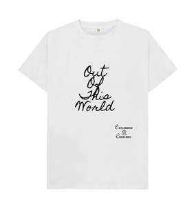 White Large Unisex Out of This World  T-shirt x