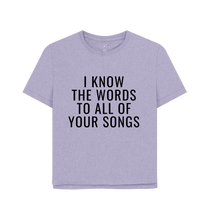 Lavender Printed T-shirt