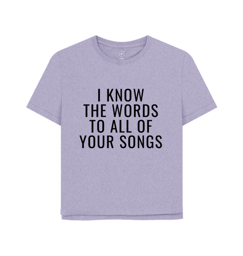 Lavender Printed T-shirt