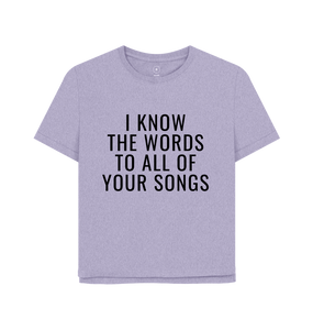 Lavender Printed T-shirt
