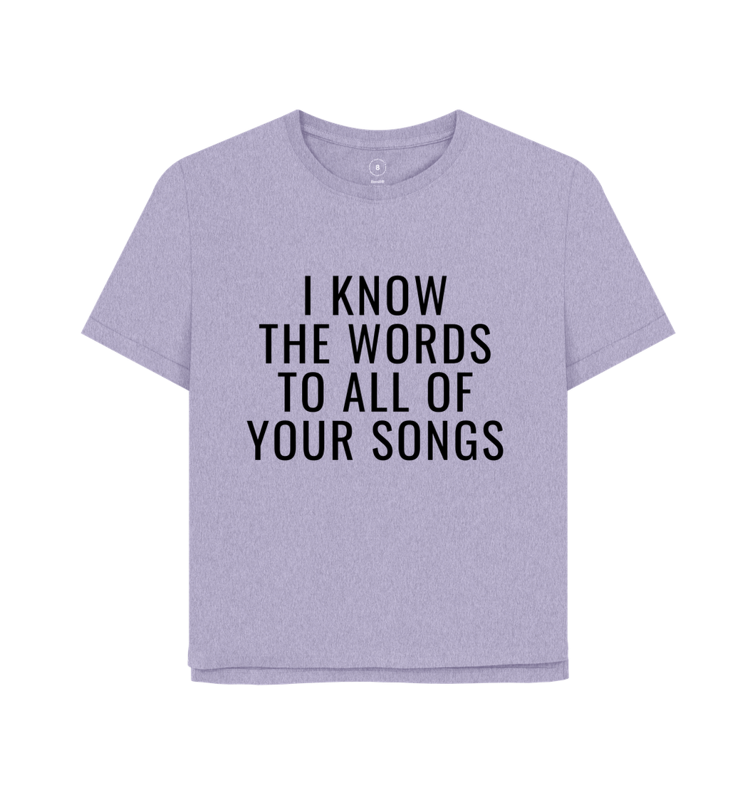 Lavender Printed T-shirt
