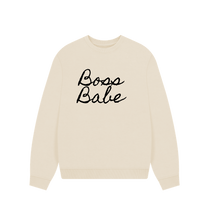 Oat Boss Babe oversize sweatshirt