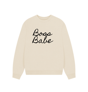 Oat Boss Babe oversize sweatshirt