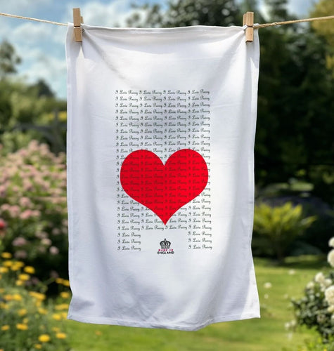I Love Pussy Tea Towel