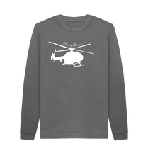 Slate Grey Printed Sweater Front