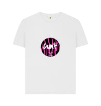 White Pink Black Print C@nt T-shirt