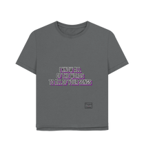 Slate Grey Printed T-shirt Front