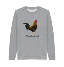 Light Heather Magnificent Cock Men's Crew Neck Sweater