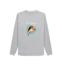 Light Heather Printed Sweater Front