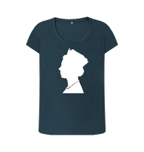 Denim Blue Printed T-shirt Front