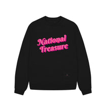 Black National Treasure Oversize Sweatshirt