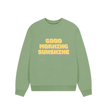 Sage Good Morning Sunshine oversize sweatshirt