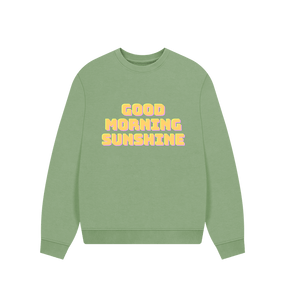 Sage Good Morning Sunshine oversize sweatshirt