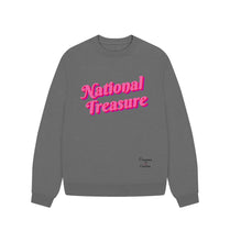 Slate Grey National Treasure Oversize Sweatshirt