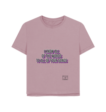 Mauve Printed T-shirt Front