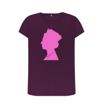 Purple Printed T-shirt Front