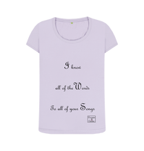 Violet Printed T-shirt Front