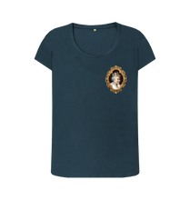 Denim Blue Printed T-shirt Front