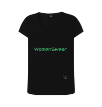 Black Printed T-shirt Front