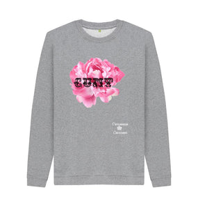 Light Heather Pink Peony Dark Cunt Crew Neck Sweater