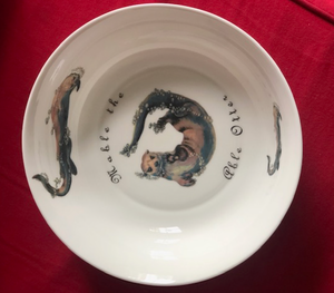 A fine bone china personalised bowl