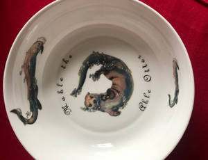 A fine bone china personalised bowl