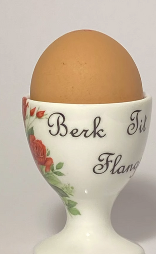 A personalised fine bone china egg cup