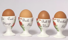 A personalised fine bone china egg cup