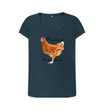 Denim Blue Printed T-shirt Front