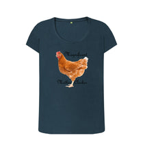 Denim Blue Magnificent Mother Clucker Scoop Neck T-shirt