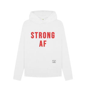 White STRONG AF Hoodie